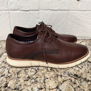 Men’s Bruno Marc 10 Brown Leather Men's formal Sneakers